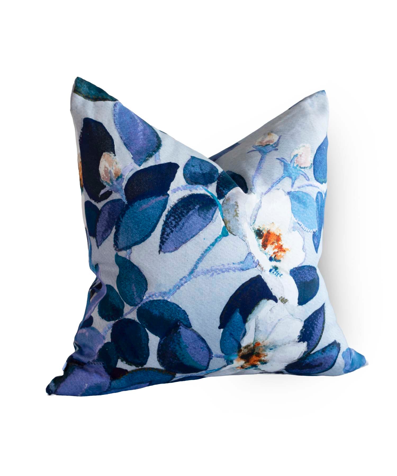 Rose Winter Linen Cushion Cover | Bowerbird Collections