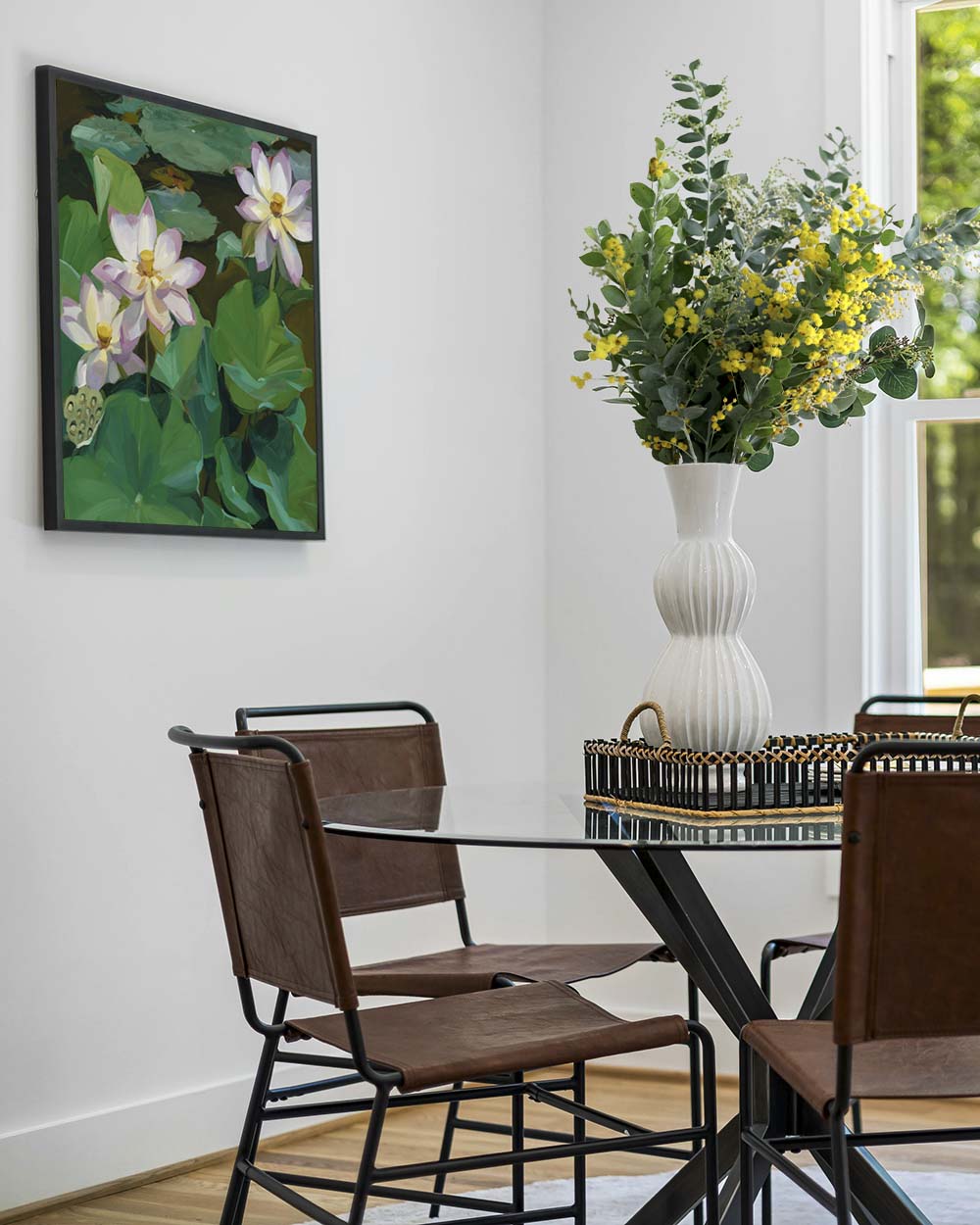 Tranquility Fine Art Print on Canvas - Square - Lotus Flower Wall Art | Bowerbird Collections