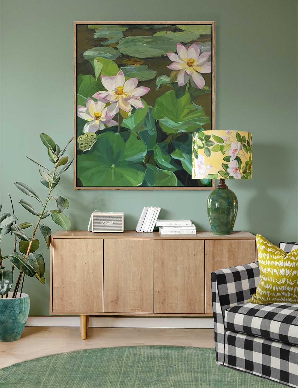 Rose Summer Lampshade – Buttercup Yellow Botanical Lighting | Bowerbird Collections