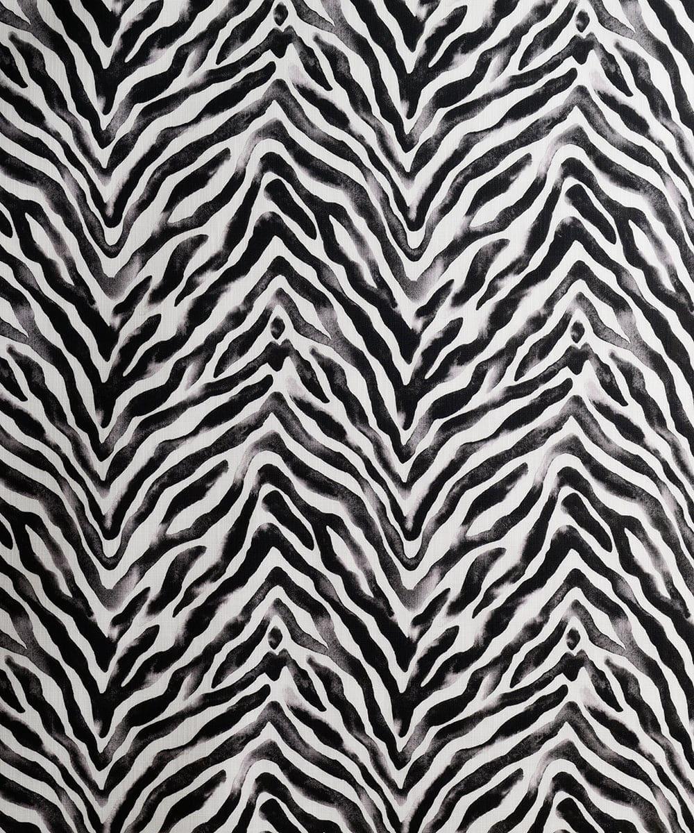 Zebra Stripe Fabric Black Bowerbird Collections
