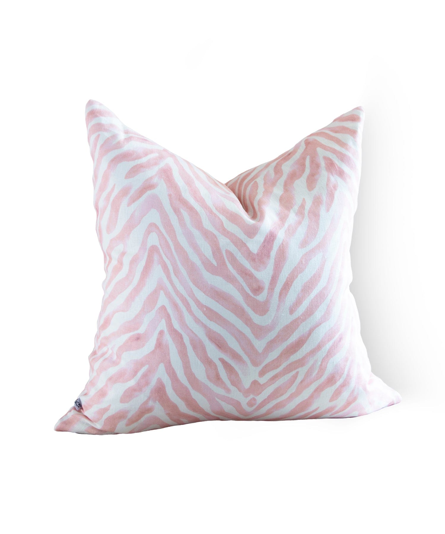 Zebra Stripe Cushion Cover Pale Pink Bowerbird Collections