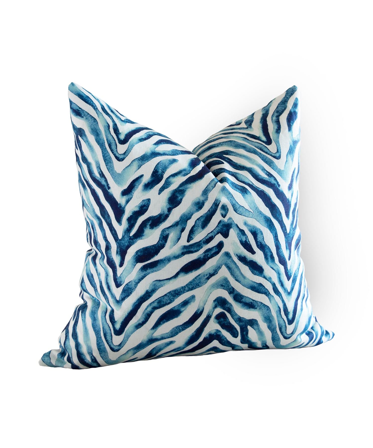 Zebra Stripe Cushion Cover Petrol Bowerbird Collections