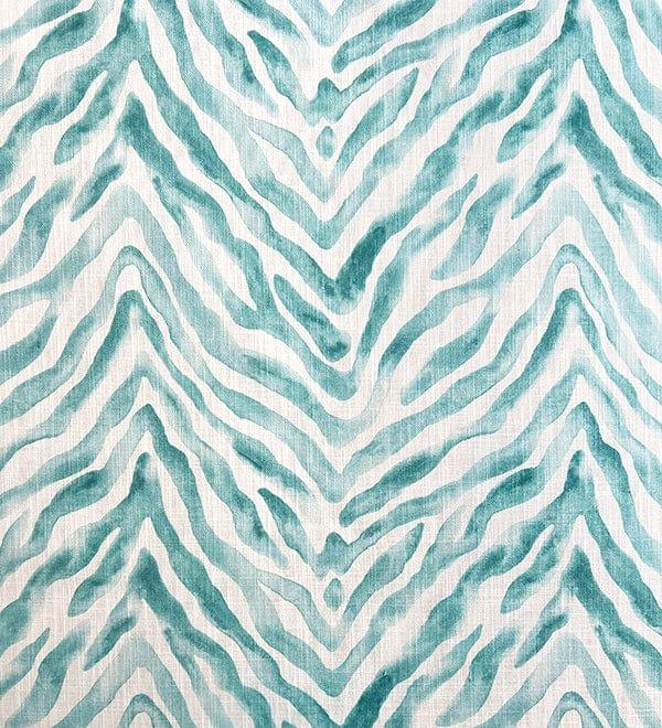 Zebra Stripe Fabric Aqua Bowerbird Collections