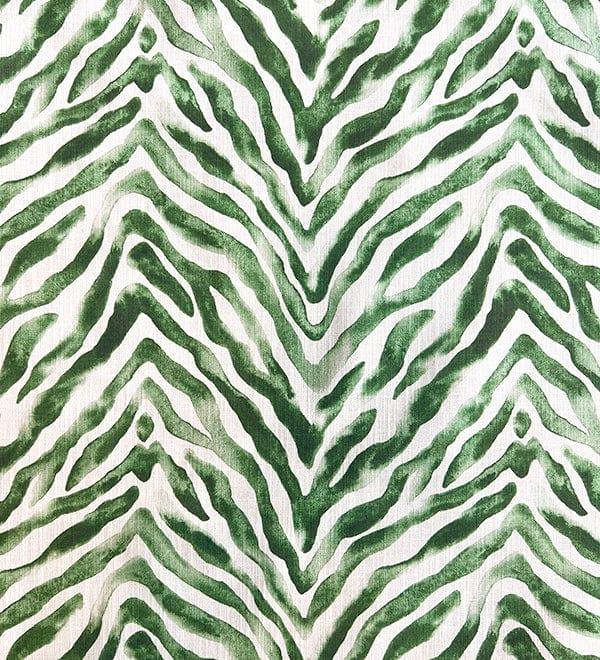 Zebra Stripe Fabric Green Bowerbird Collections
