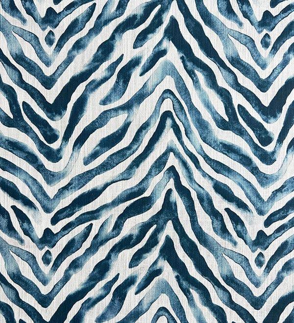 Zebra Stripe Fabric Petrol Bowerbird Collections