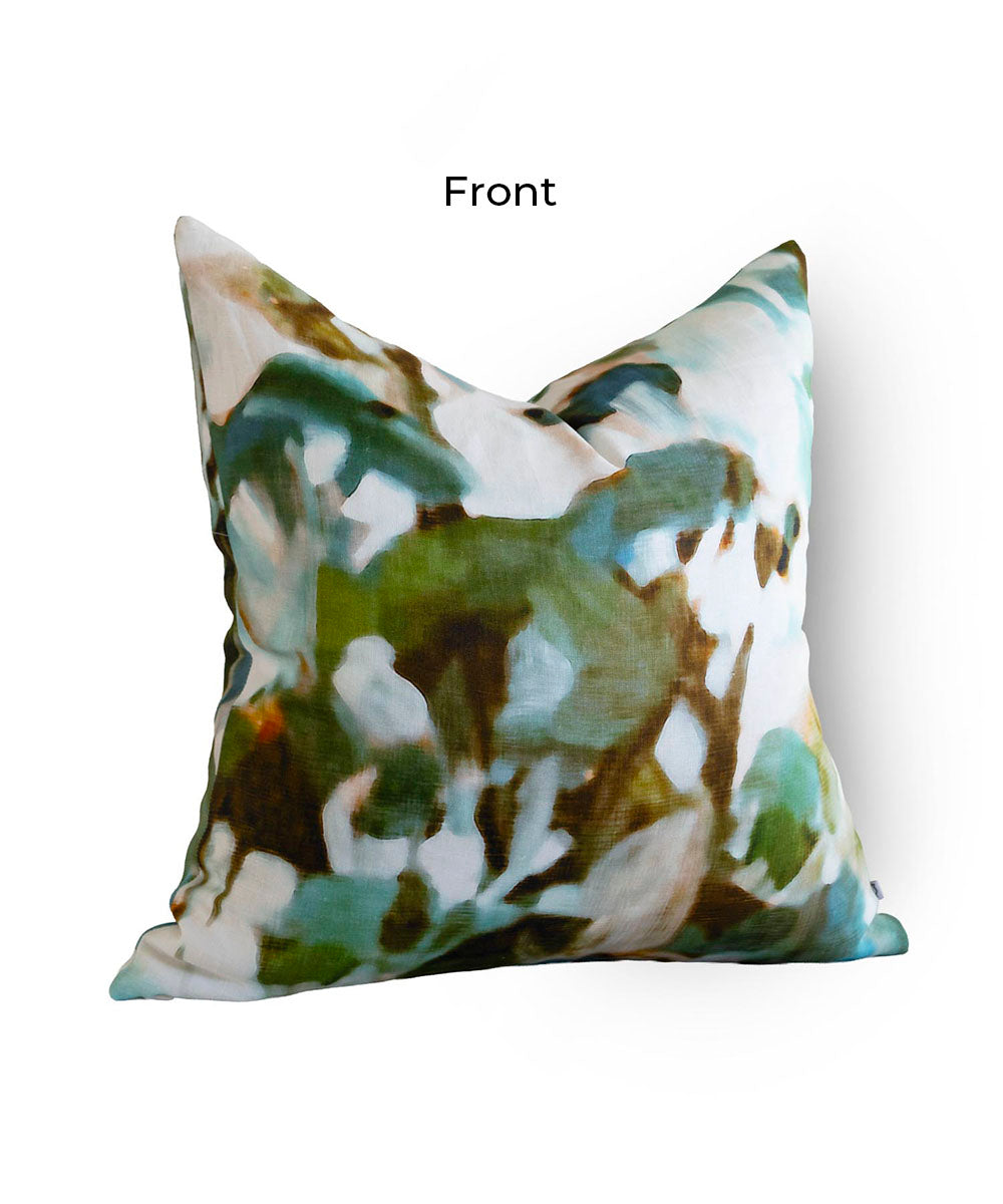 Arbre Aqua Linen Cushion Cover