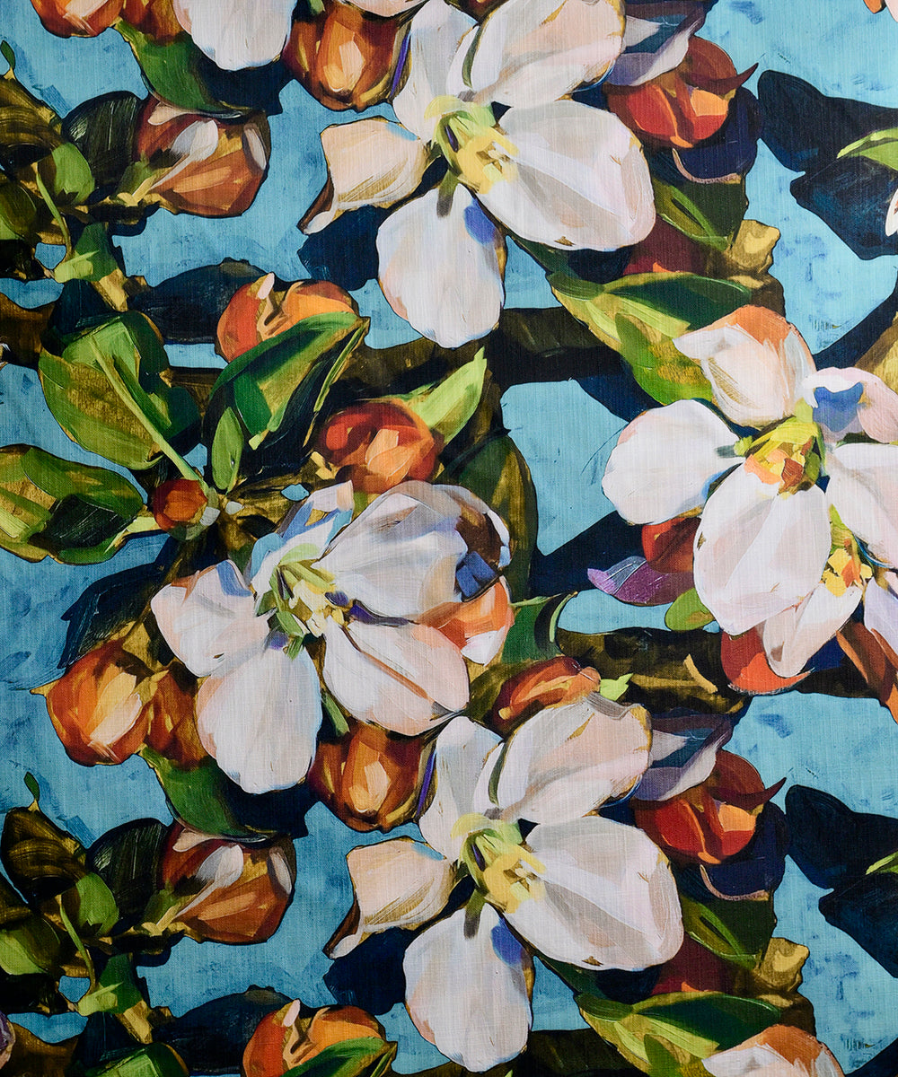 Blossom Aqua Fabric