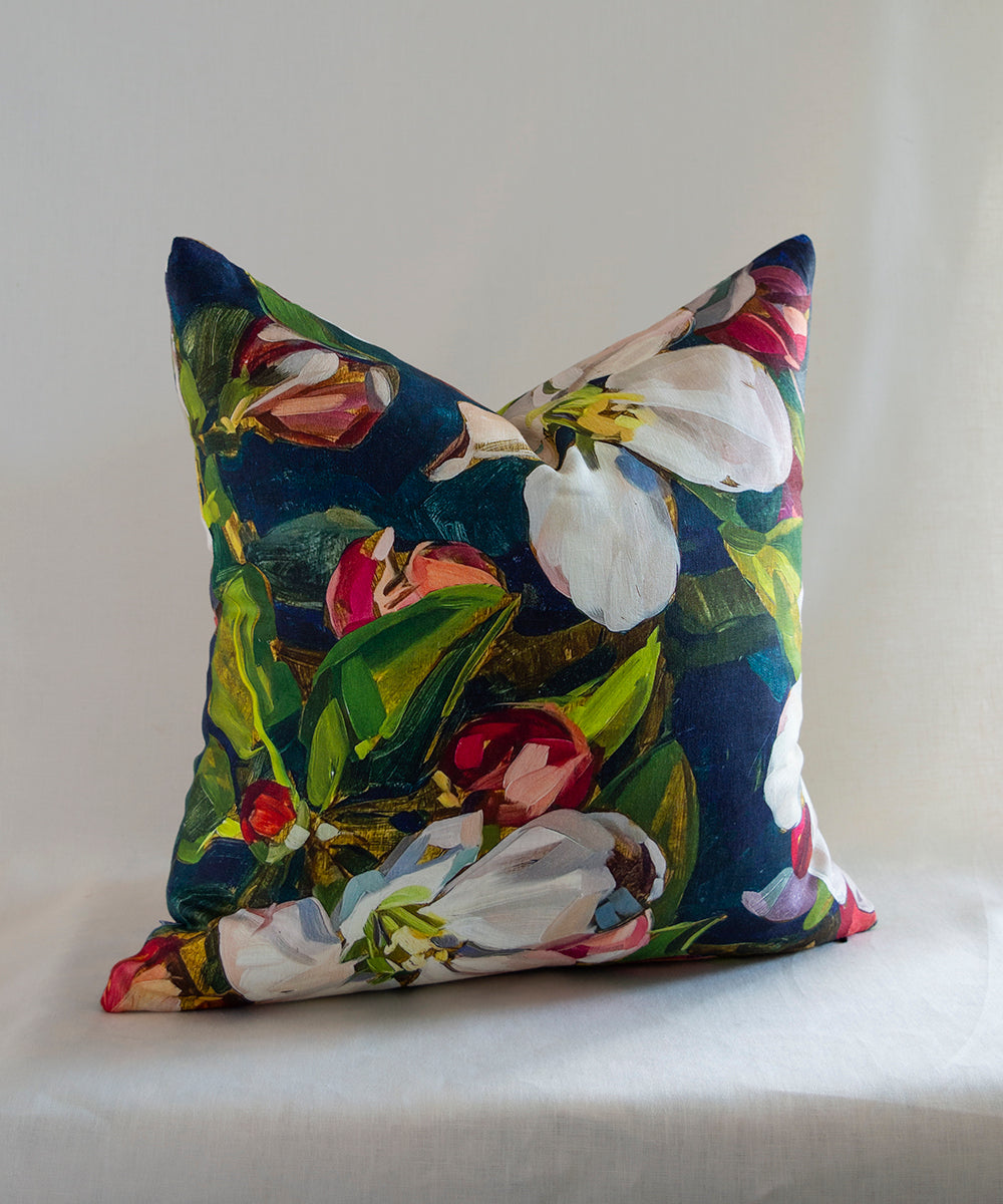 Blossom Navy Cushion Cover