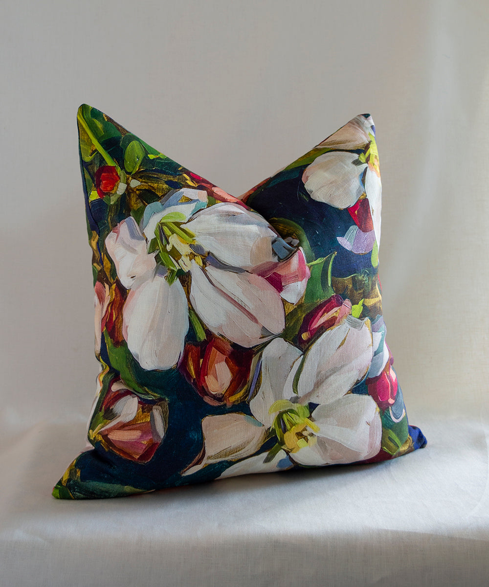 Blossom Navy Cushion Cover