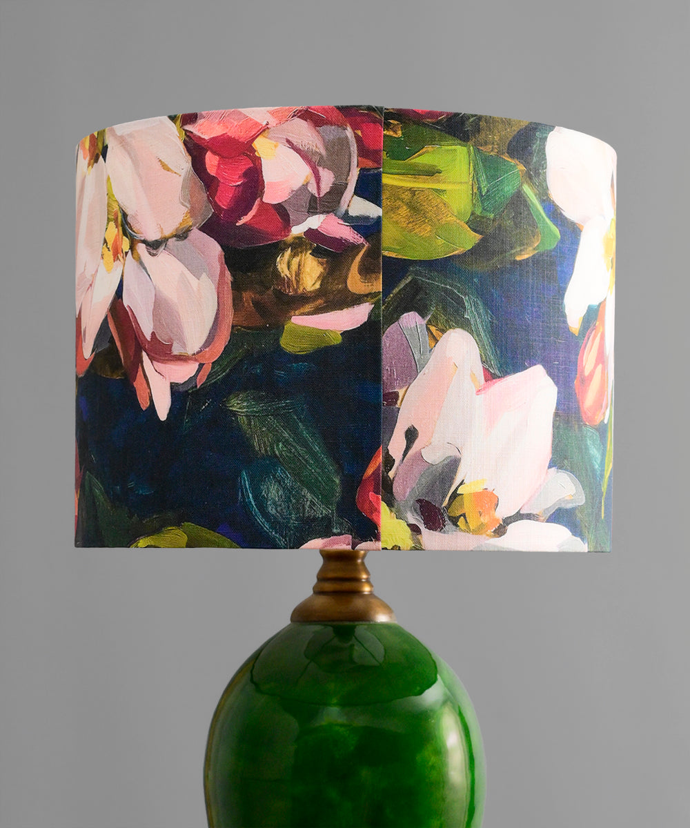 Blossom Navy Lampshade