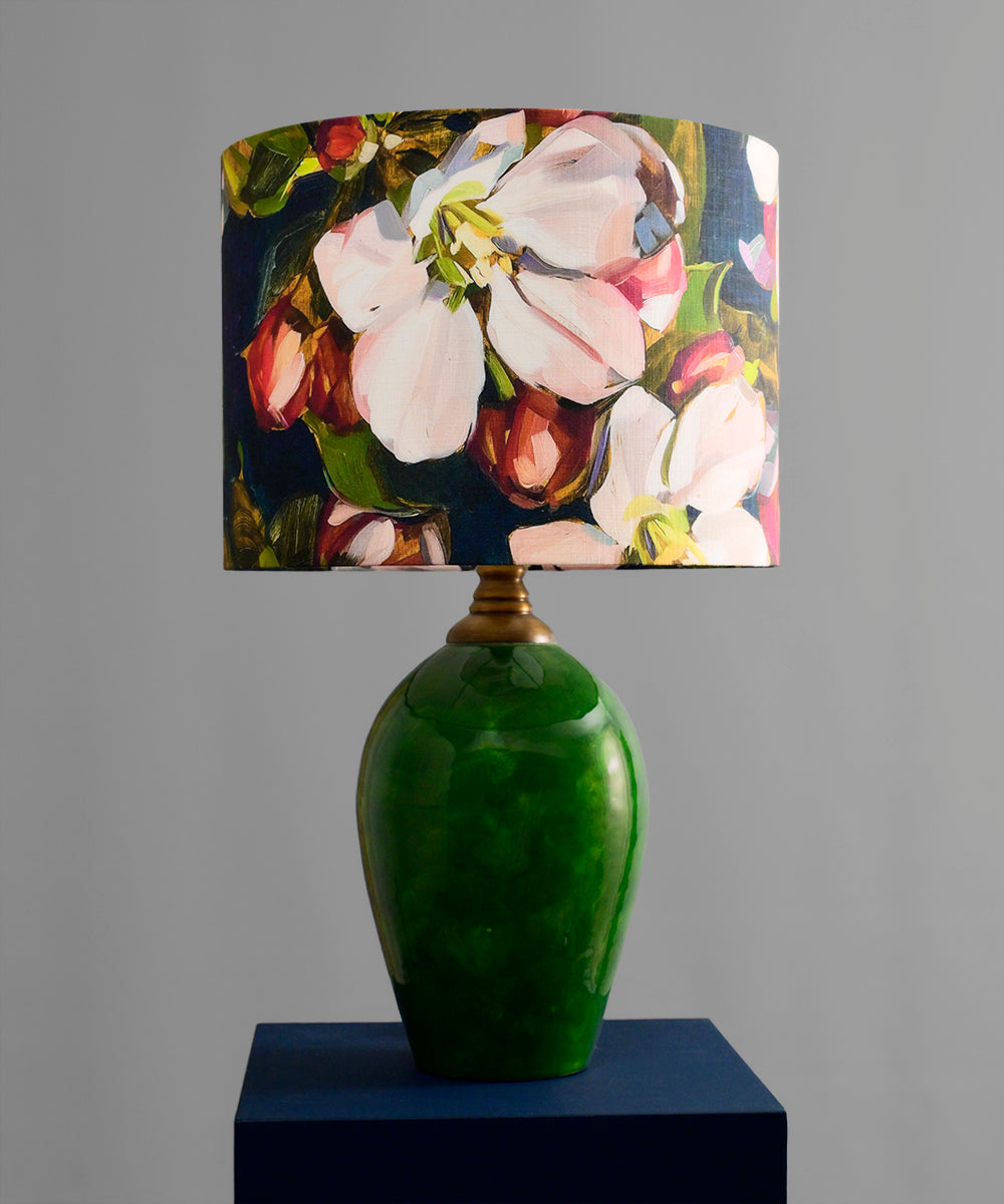 Blossom Navy Lampshade