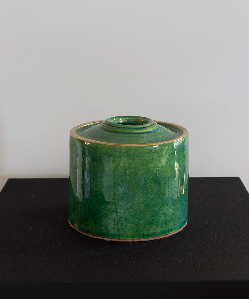 Forest Green Handcrafted Ceramic Tissue Holder | Bowerbird Collections