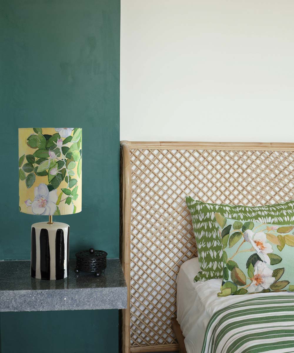 Handcrafted Black & White Stripe Glow Ceramic Lamp Base