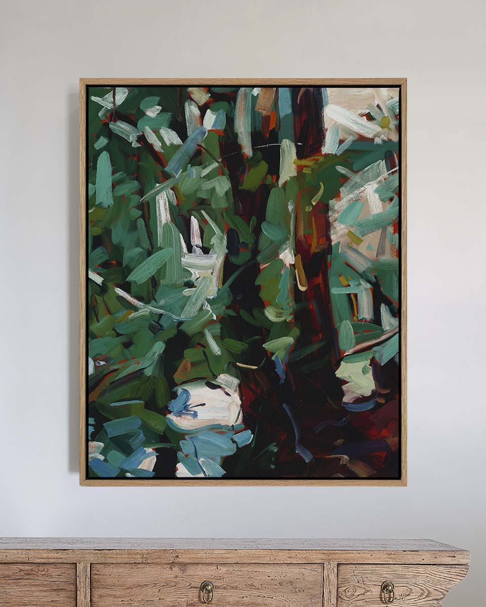 Grounded Fine Art Print on Canvas - Rectangular - Tasmanian Forest Wall Art | Bowerbird Collections