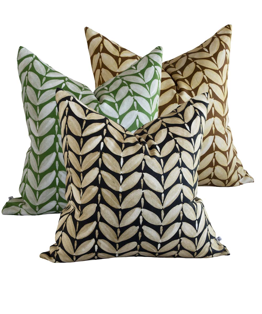 Leaf Linen Cushion Cover