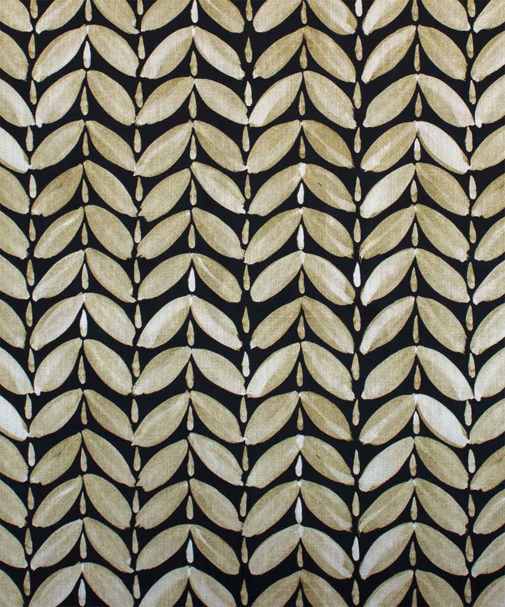 Leaf Fabric – Soft Geometric Pattern Linen | Bowerbird Collections