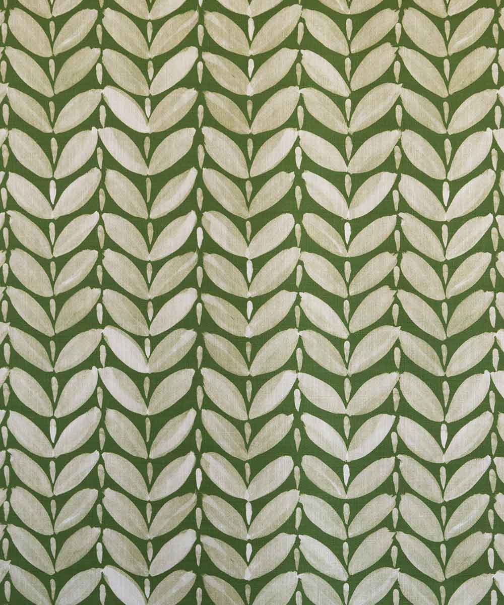 Leaf Fabric – Geometric Pattern Linen | Bowerbird Collections