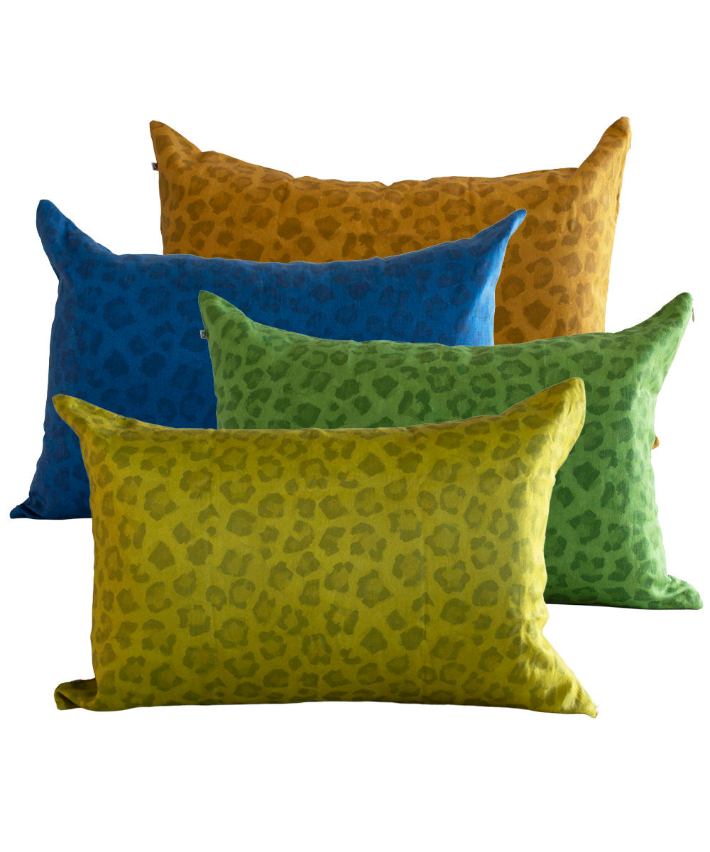 Leopard Spot Pillow Cover 100% Linen | Bowerbird Collections