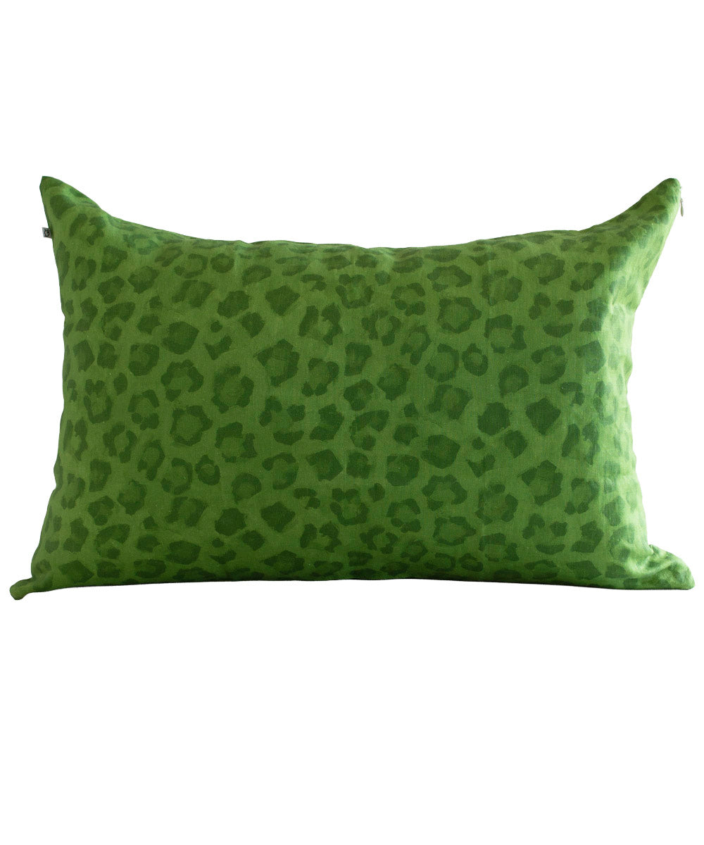 Leopard Spot Pillow Cover 100% Linen | Bowerbird Collections