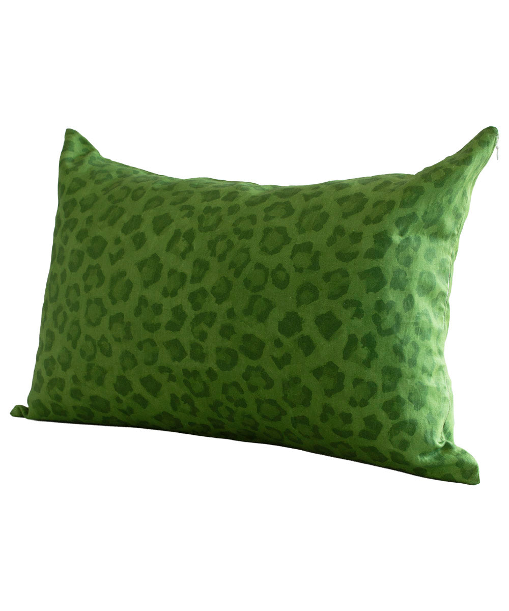 Leopard Spot Pillow Cover 100% Linen | Bowerbird Collections