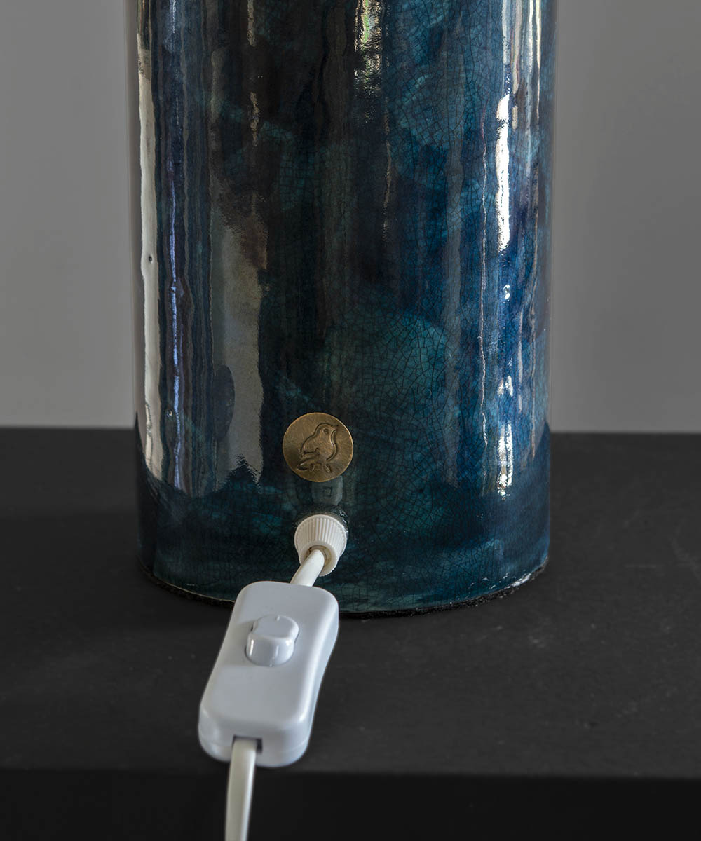 Navy Iconic Ceramic Lamp Base