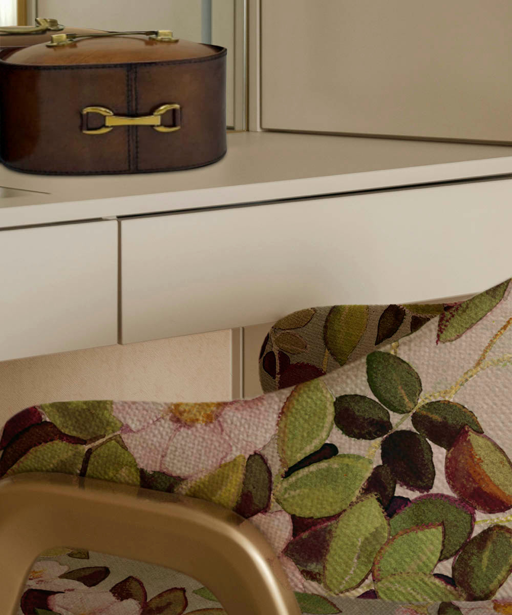 Rose Autumn Fabric – Floral Linen by the Metre | Bowerbird Collections