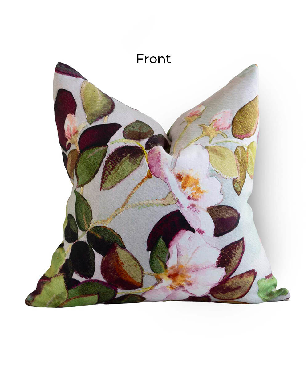 Rose Autumn Linen Cushion Cover