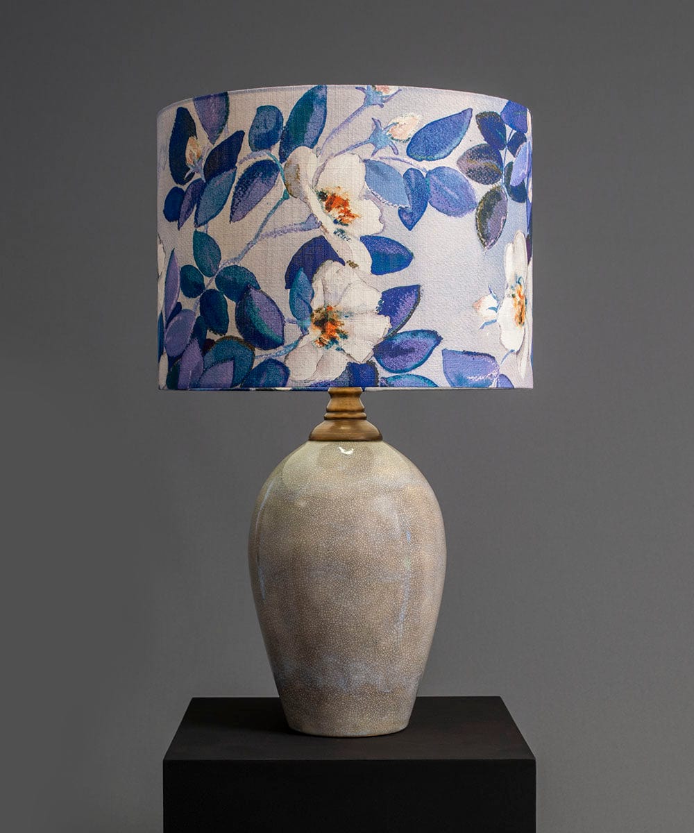 Rose Winter Lampshade  – Classic Blue and White Lighting | Bowerbird Collections