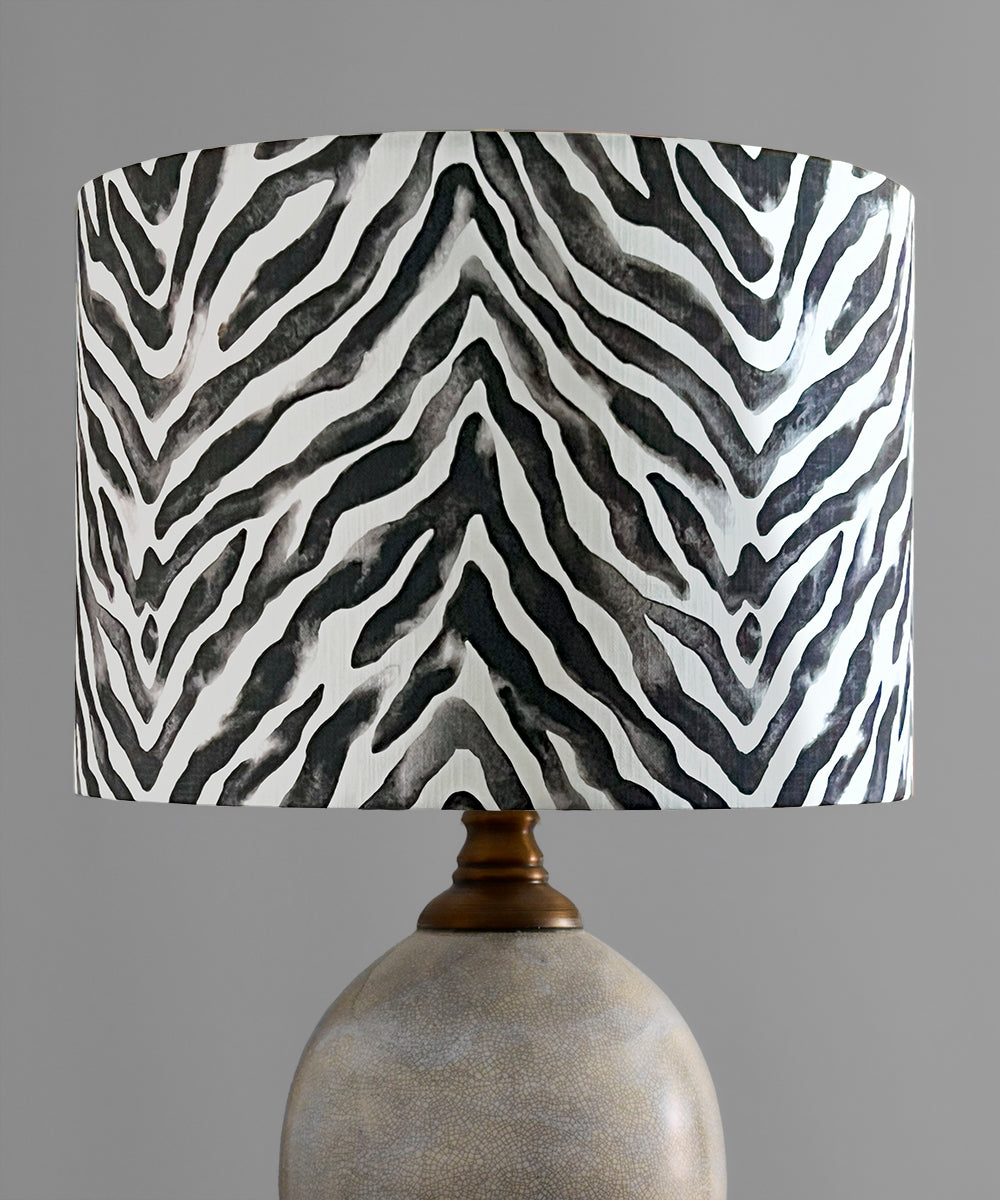 Zebra Stripe Black Lampshade