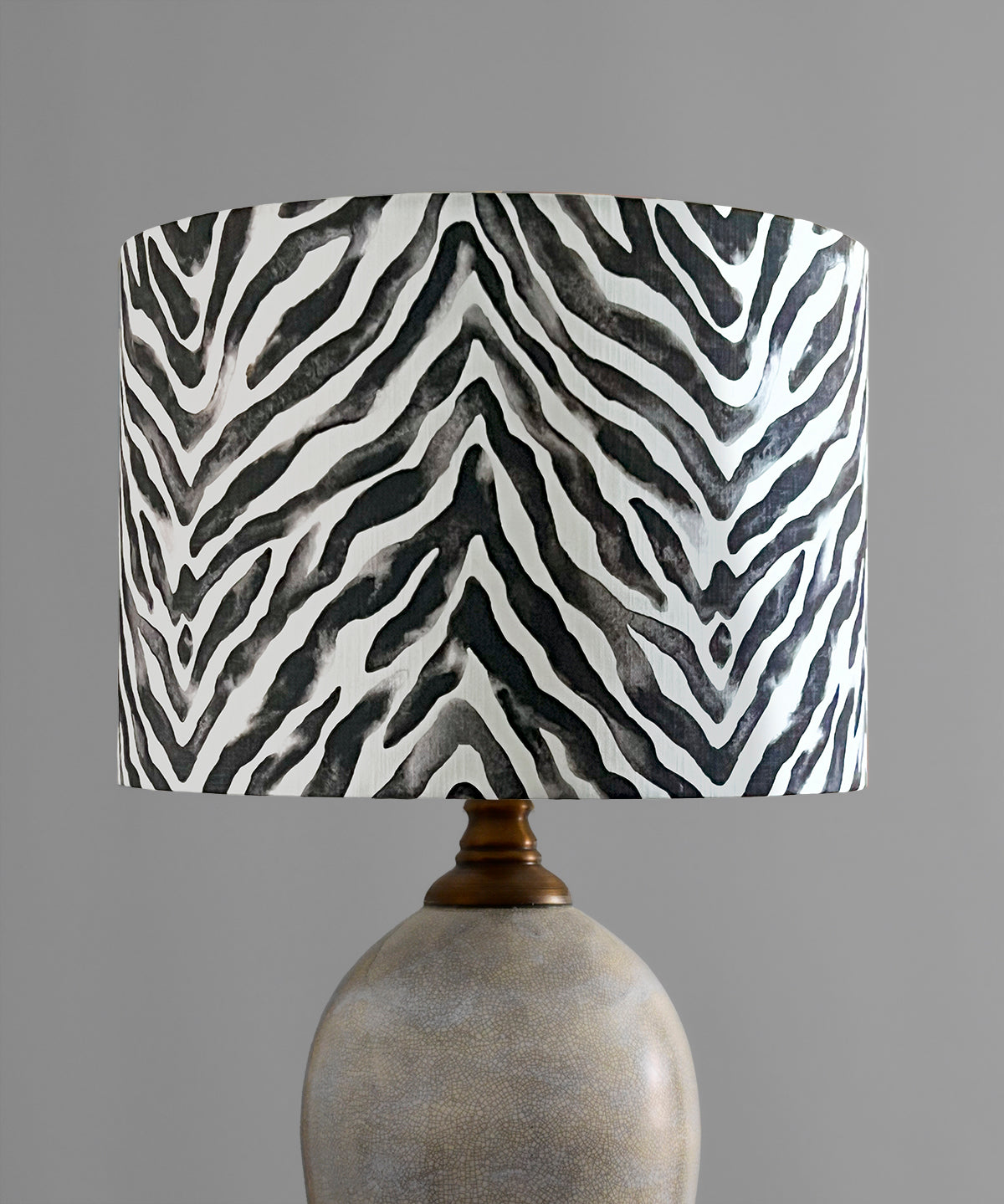 Zebra Stripe Black Lampshade