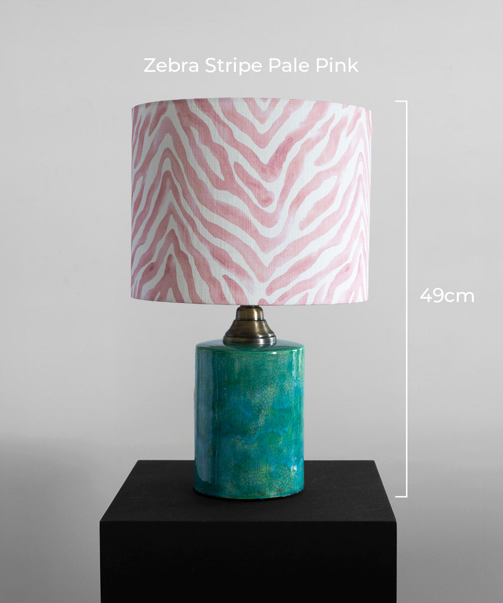 Handcrafted Turquoise Glow Ceramic Lamp Base