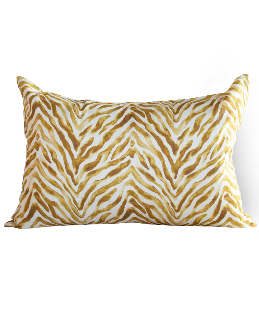 Zebra Stripe Pillow Cover – 100% Linen | Bowerbird Collections