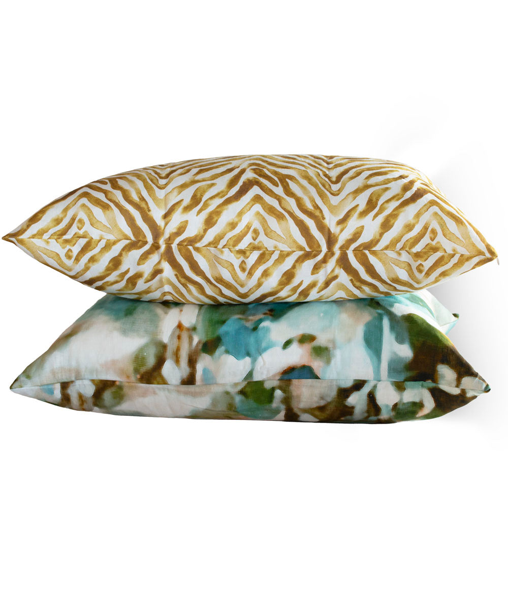 Zebra Stripe Pillow Cover – 100% Linen | Bowerbird Collections