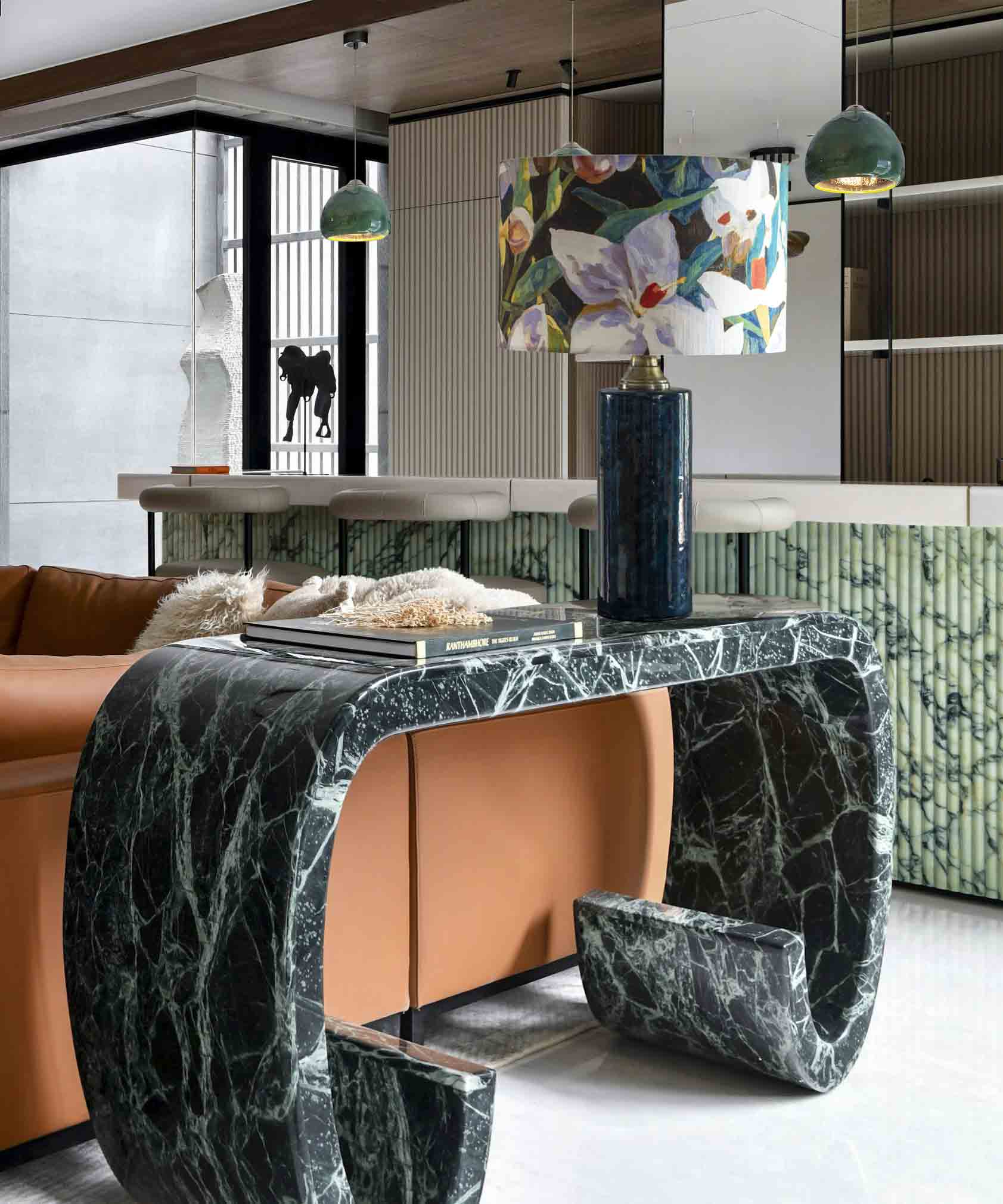 Navy Iconic Ceramic Lamp Base